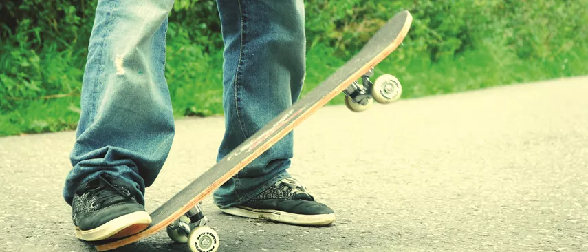 Child on Skateboard